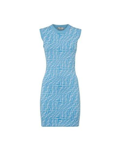 blue fendi mini dress|Dresses for Women .